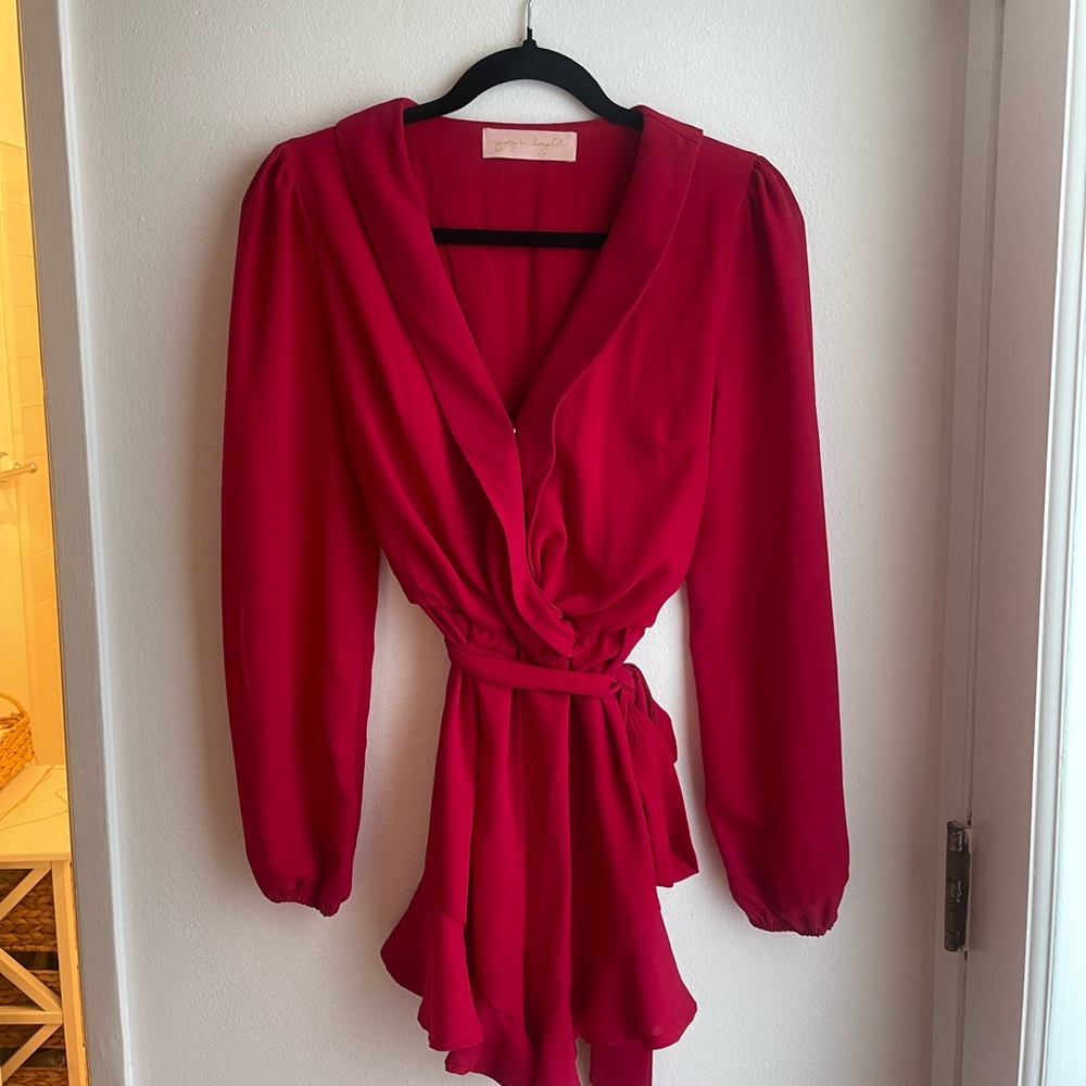 Red And Pink Romper